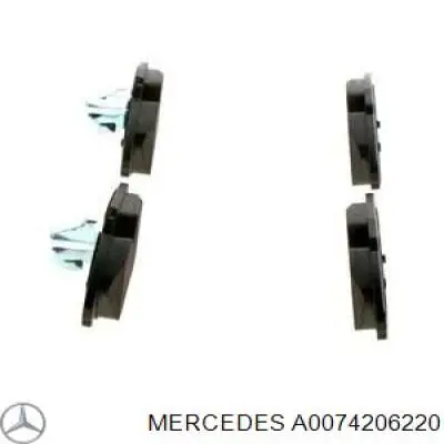 A0074206220 Mercedes pastillas de freno traseras