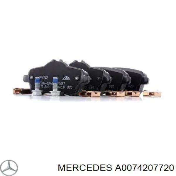 A0074207720 Mercedes pastillas de freno traseras