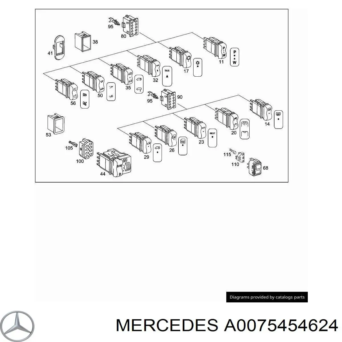 A0075454624 Mercedes 