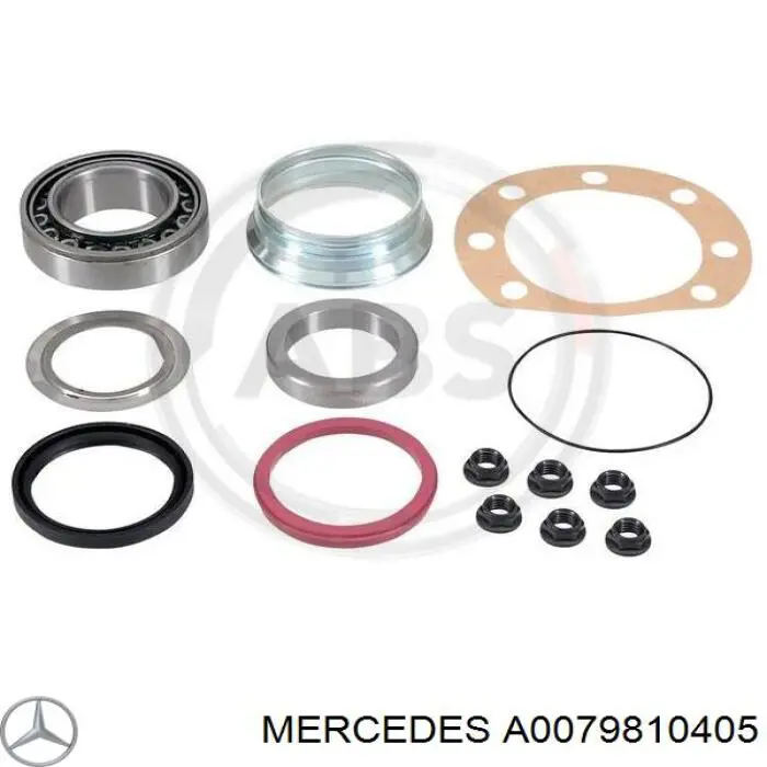 A0079810405 Mercedes cojinete de rueda trasero