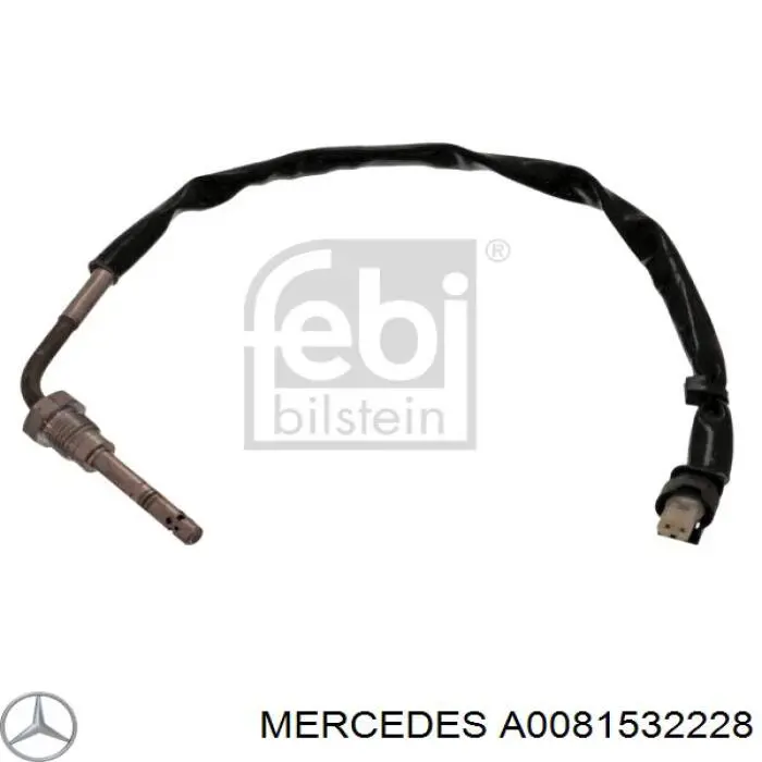 A0081532228 Mercedes sensor de temperatura, gas de escape, antes de turbina