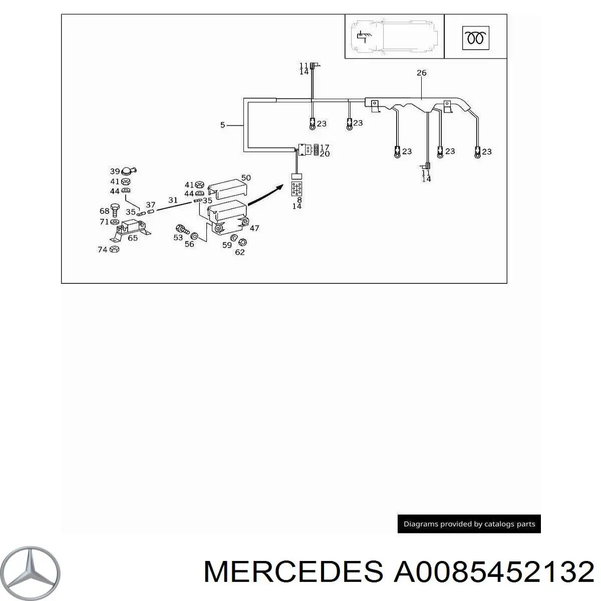 A0085452132 Mercedes relé de bujía de precalentamiento