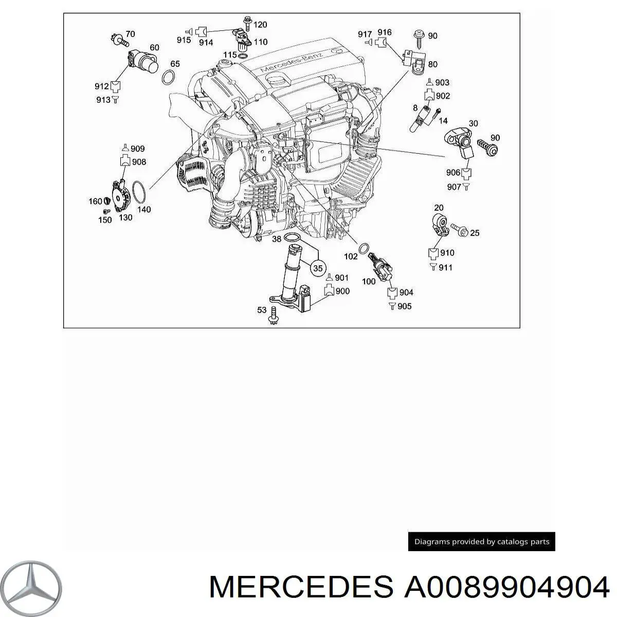 A0089904904 Mercedes 