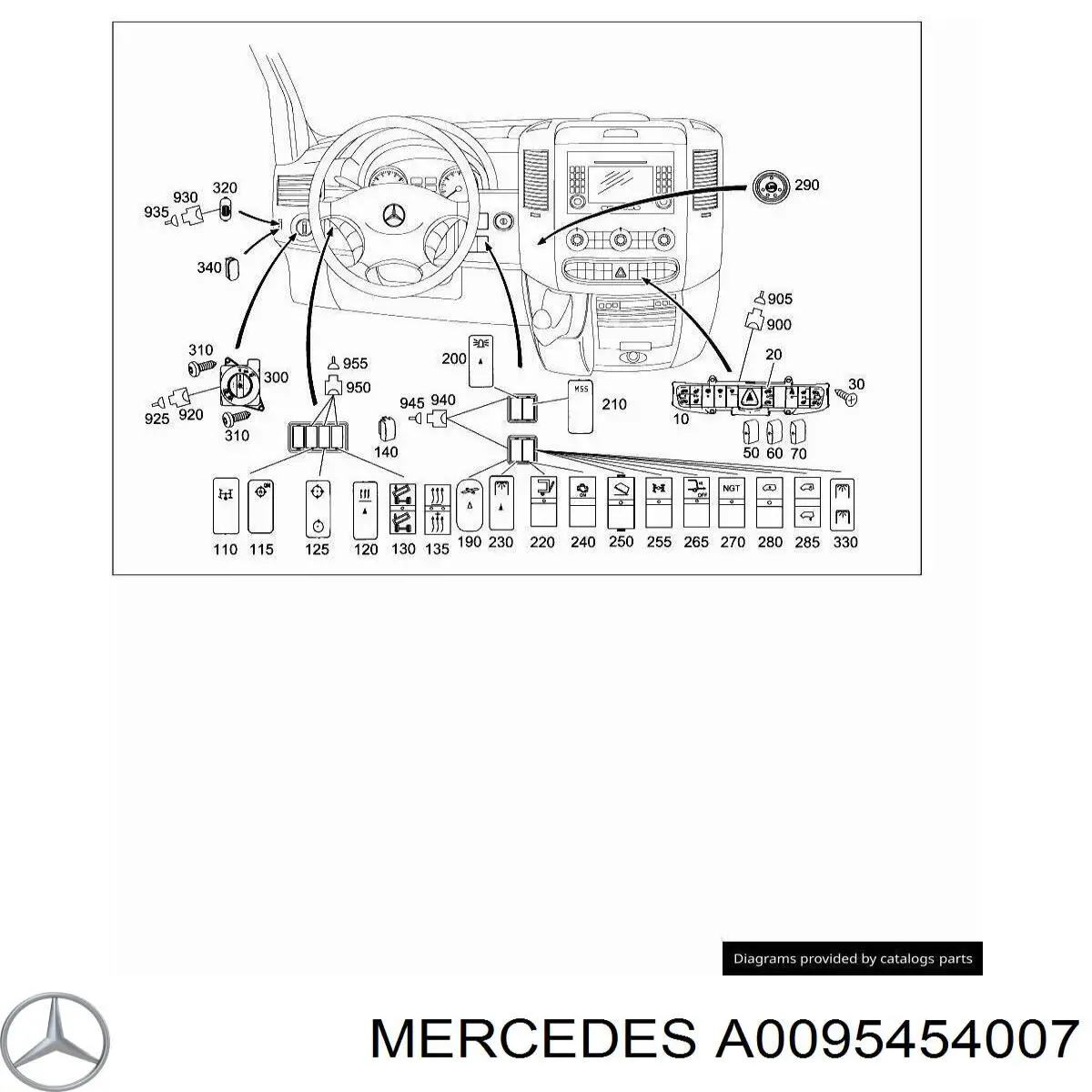 A0095454007 Mercedes 