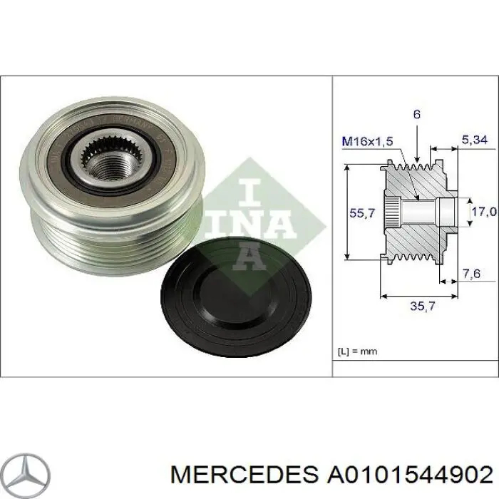 A0101544902 Mercedes alternador