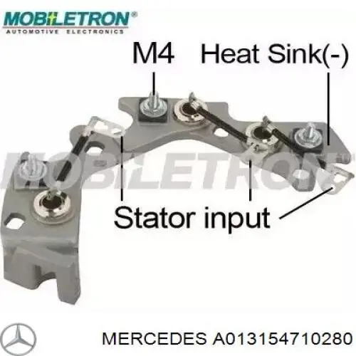 A013154710280 Mercedes alternador