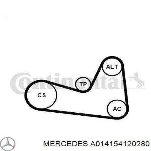 A0141541202 Mercedes alternador