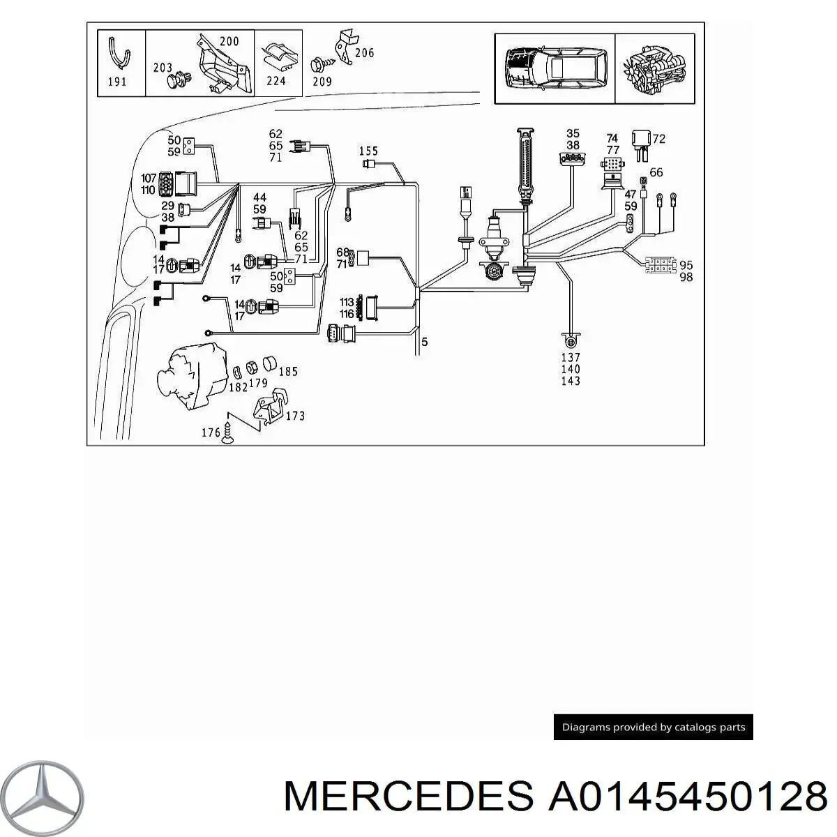 0145450128 Mercedes 