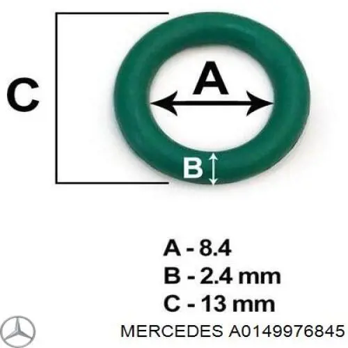 A0149976845 Mercedes junta anular, inyector