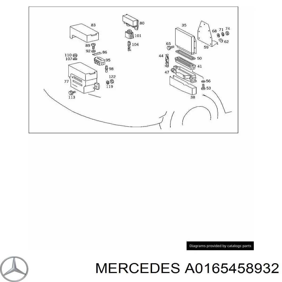 A0165458932 Mercedes relé de bujía de precalentamiento