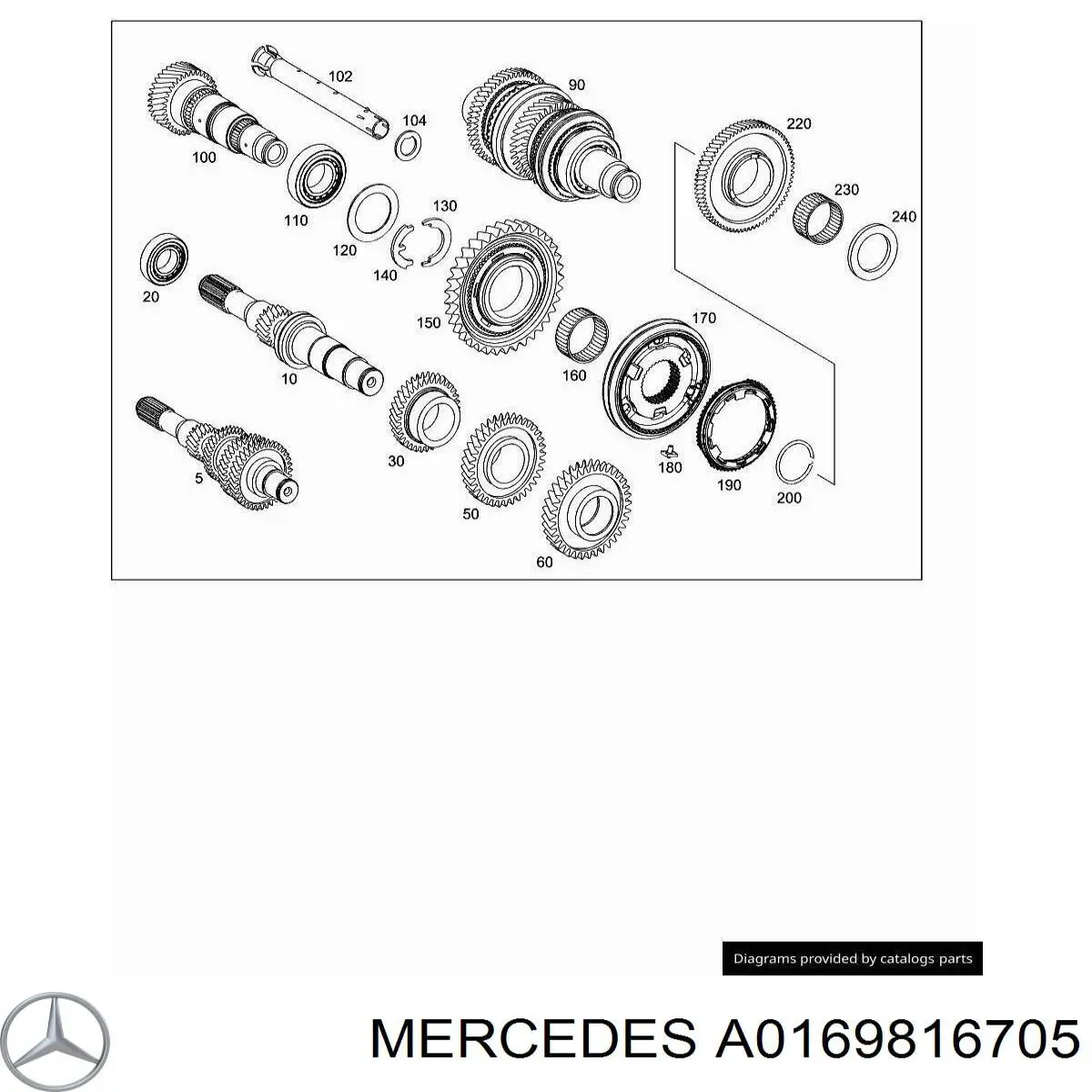 A0169816705 Mercedes 