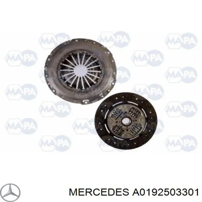 A0192503301 Mercedes kit de embrague (3 partes)