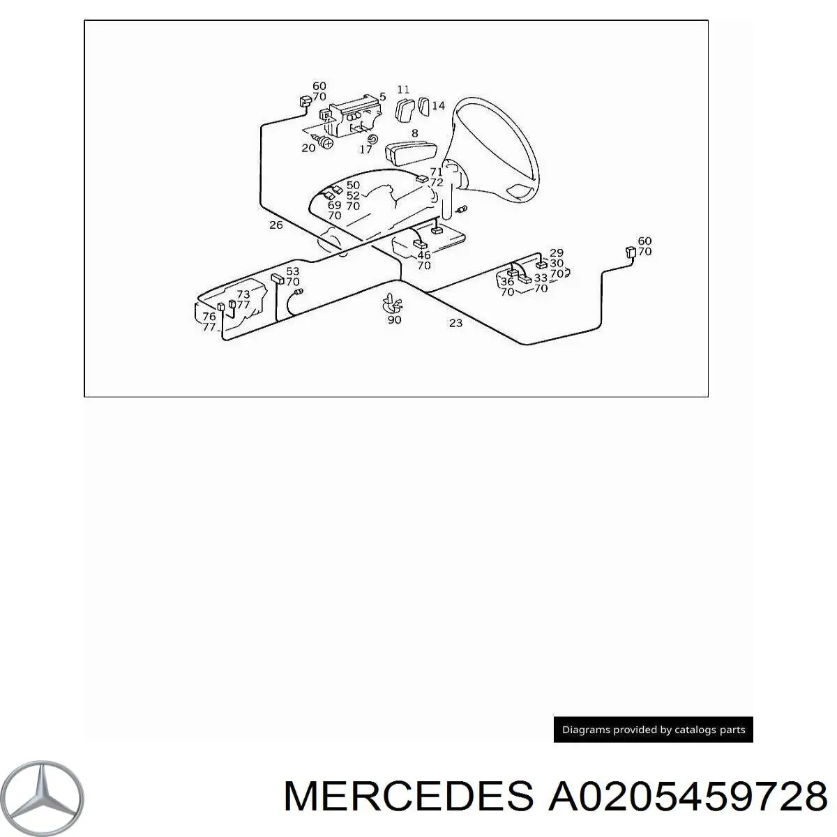 A0205459728 Mercedes 