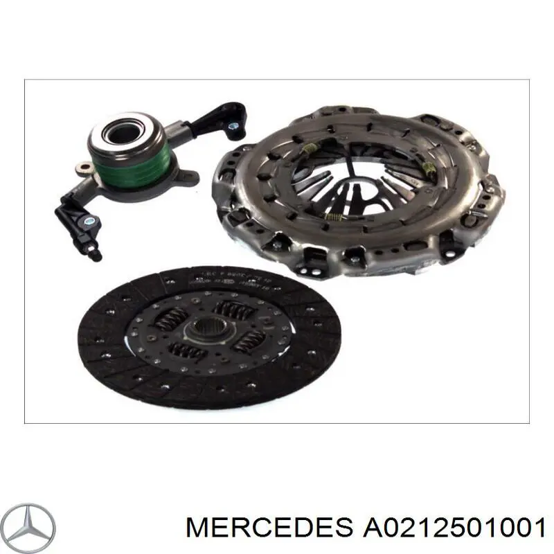 A0212501001 Mercedes kit de embrague (3 partes)