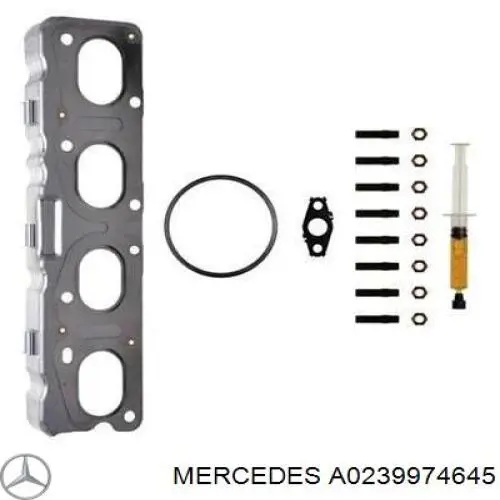 0239974645 Mercedes junta, entrada aceite (turbocompresor)