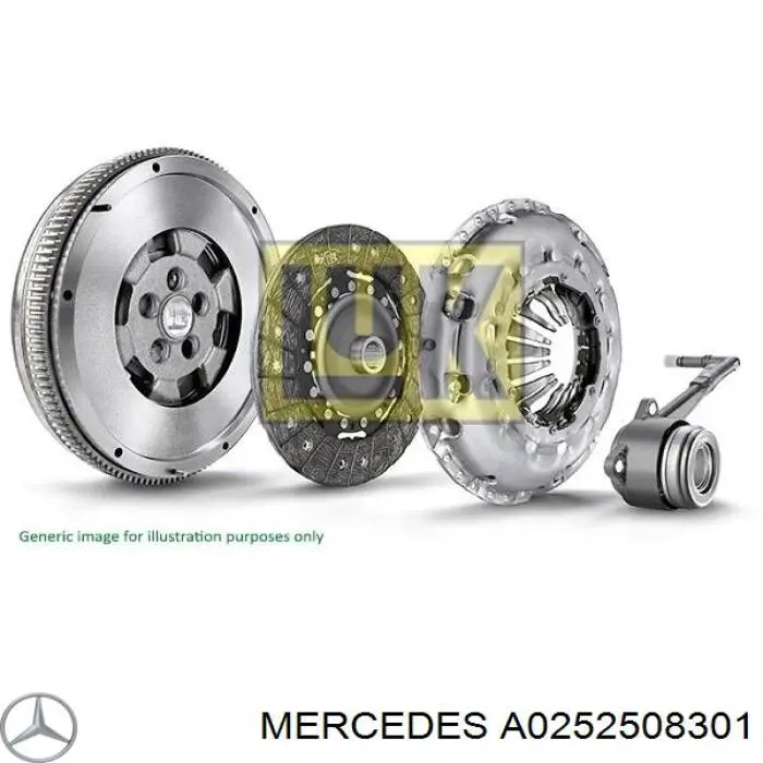 0252508301 Mercedes kit de embrague (3 partes)