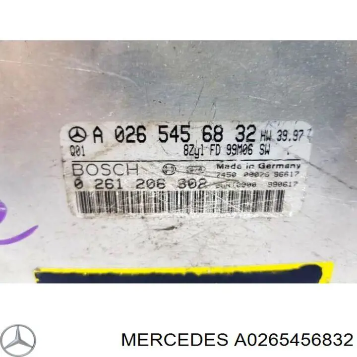 A0255458832 Mercedes centralina del motor / modulo de control del motor (ecu)