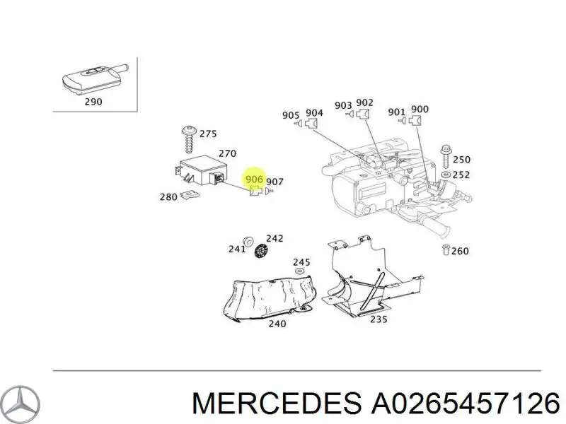 A0265457126 Mercedes 