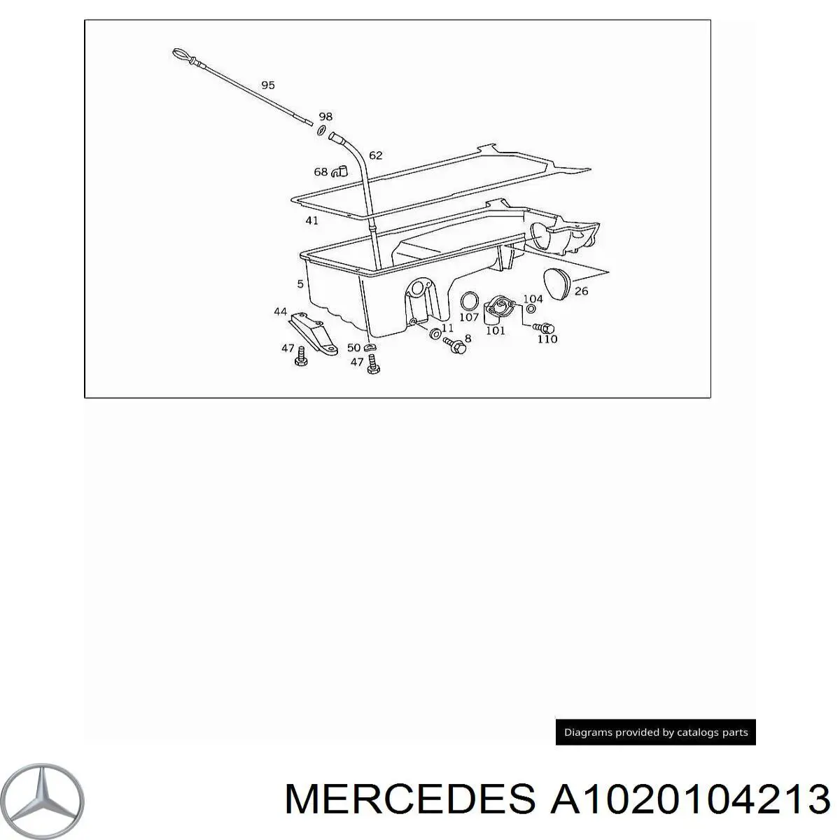 1020142302 Mercedes cárter de aceite