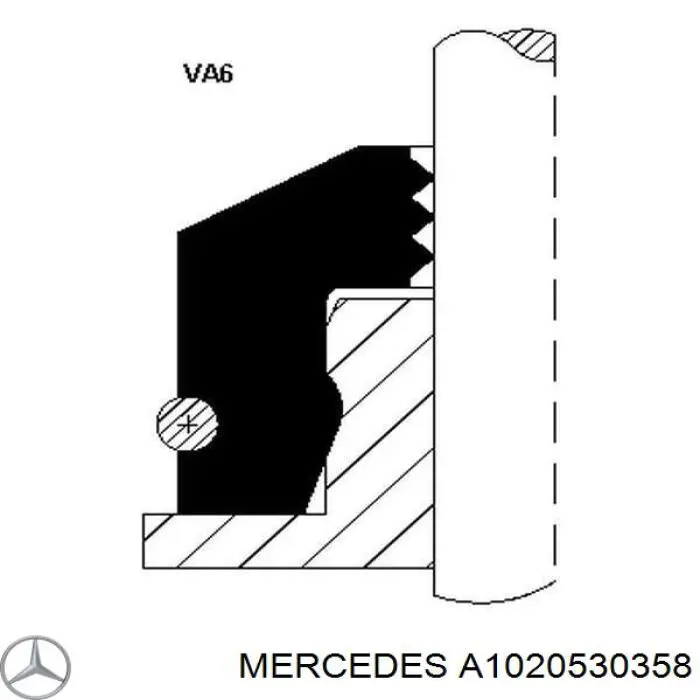  Anillo de junta, vástago de válvula de escape para Mercedes C W201