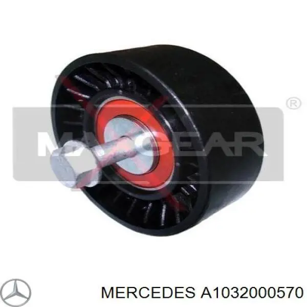 A1032000570 Mercedes rodillo, correa trapecial poli v