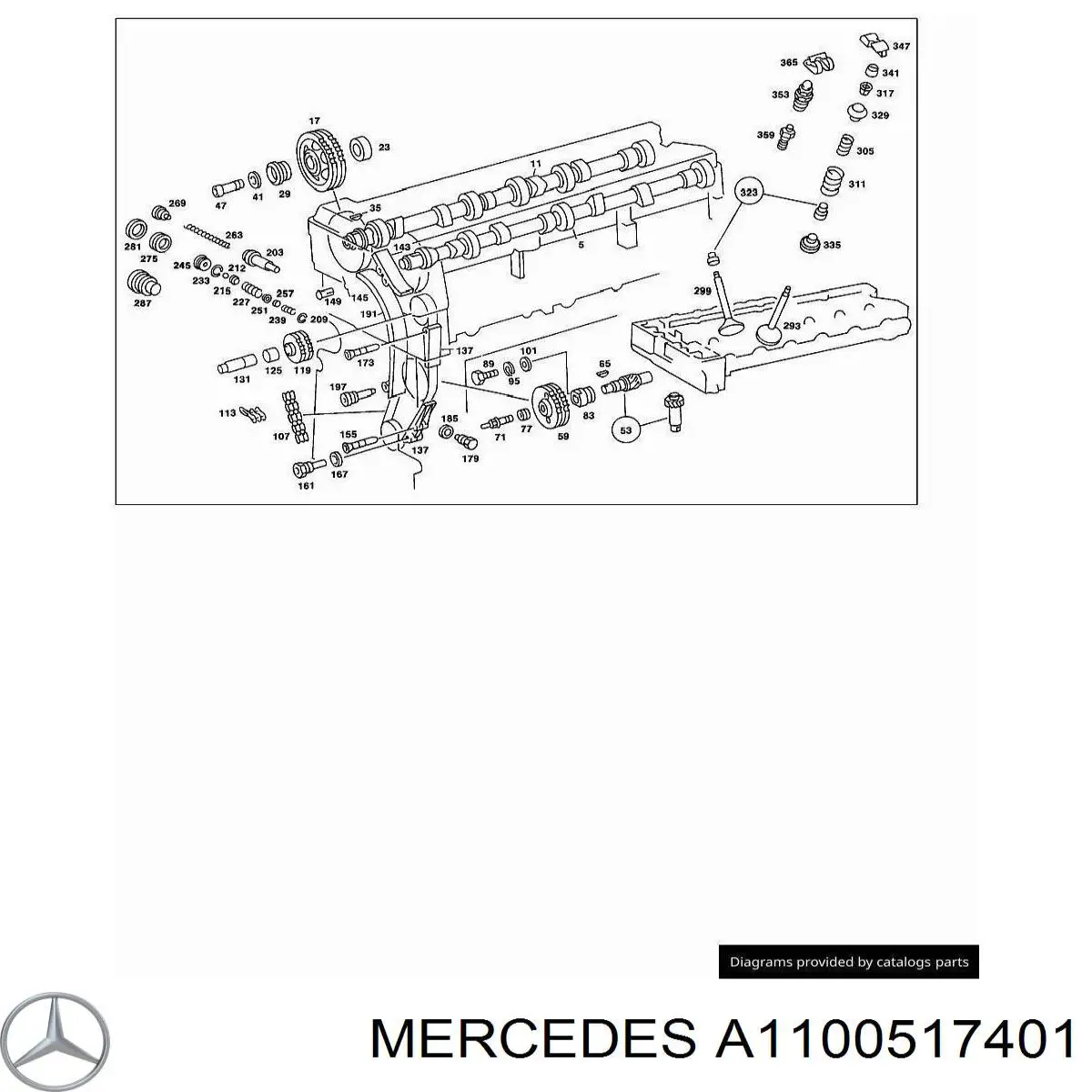  Árbol de levas admisión para Mercedes S W126