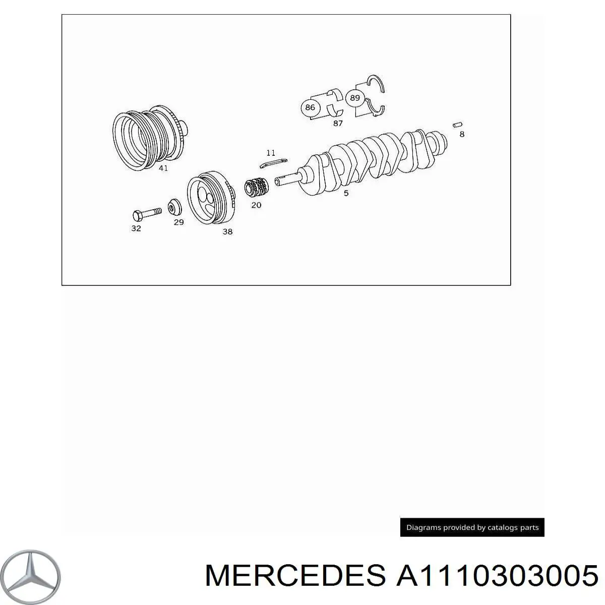 A1110304505 Mercedes volante motor