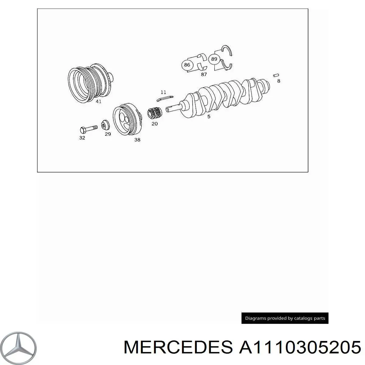 A1110305205 Mercedes volante motor