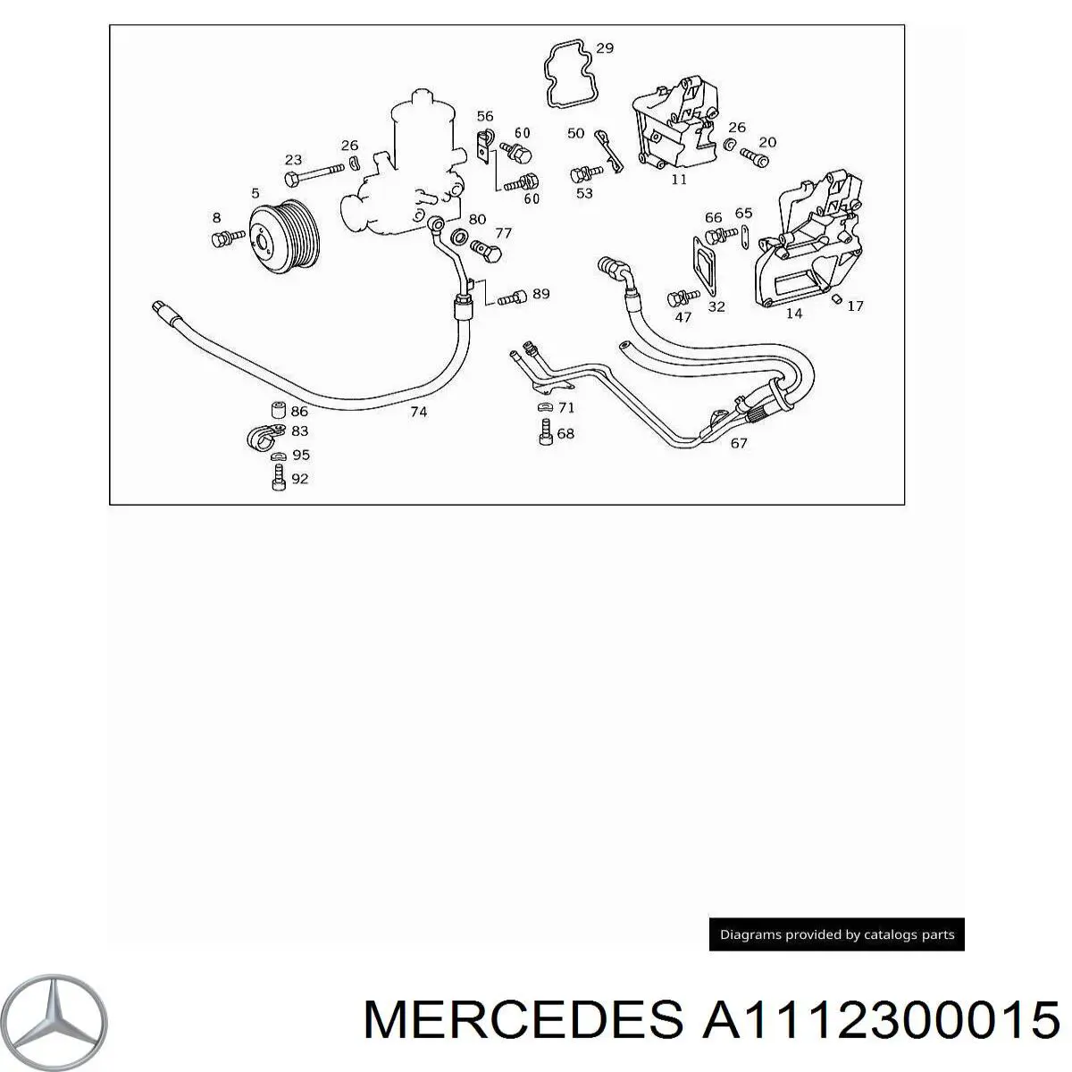  Polea, servobomba para Mercedes V 638