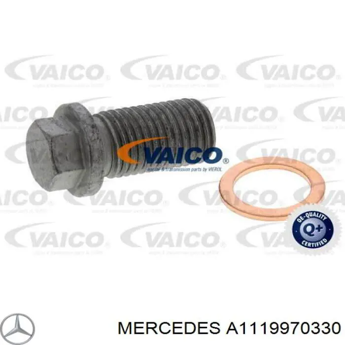 A1119970330 Mercedes tapón roscado, colector de aceite