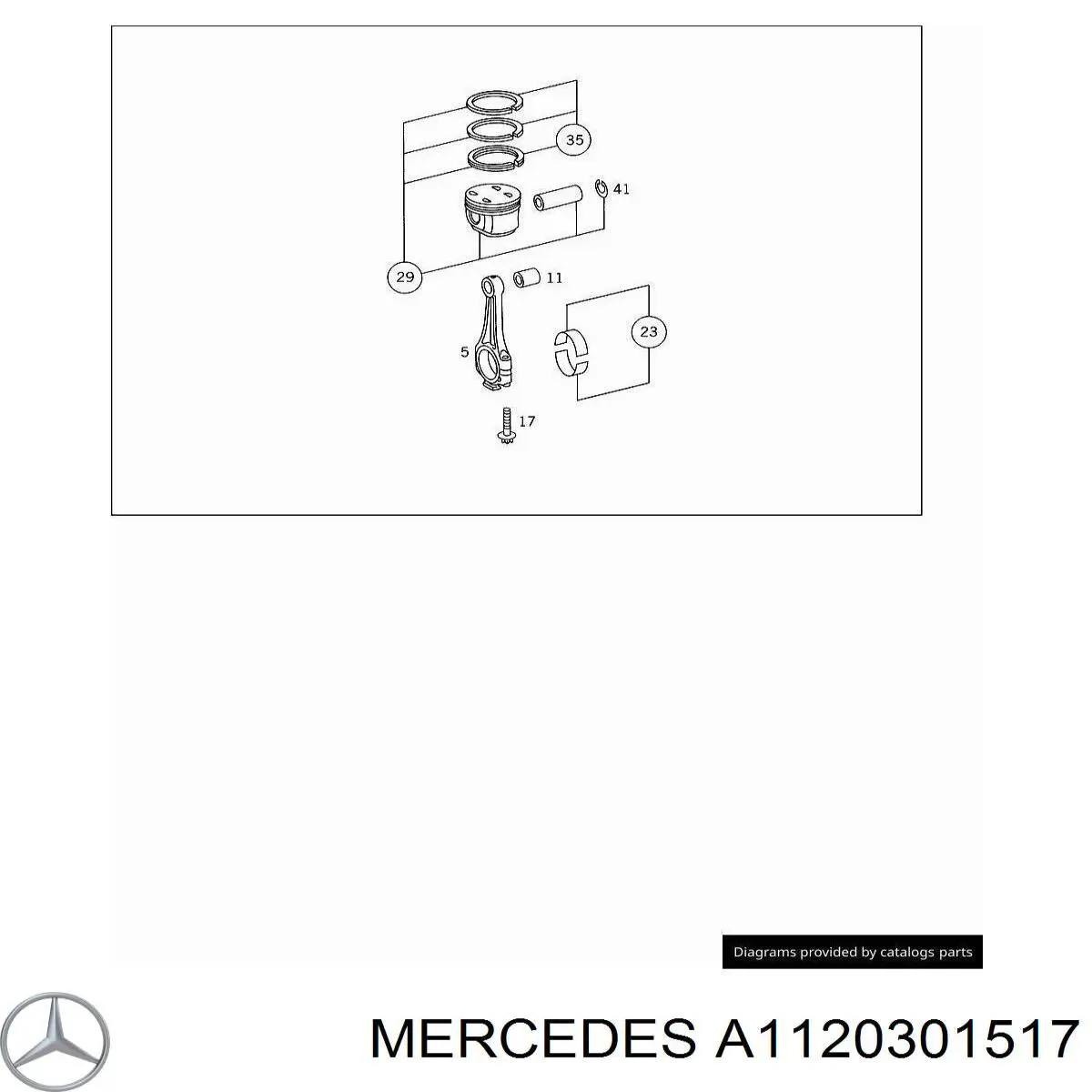  Juego De Piston Para Motor, Primera Reparacion (+0,25) para Mercedes E S210