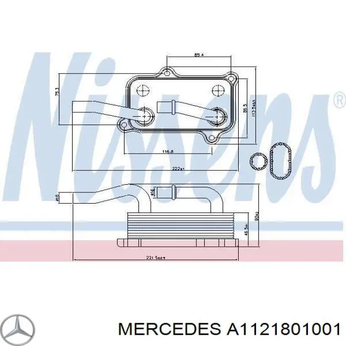 1121801001 Mercedes bomba de aceite