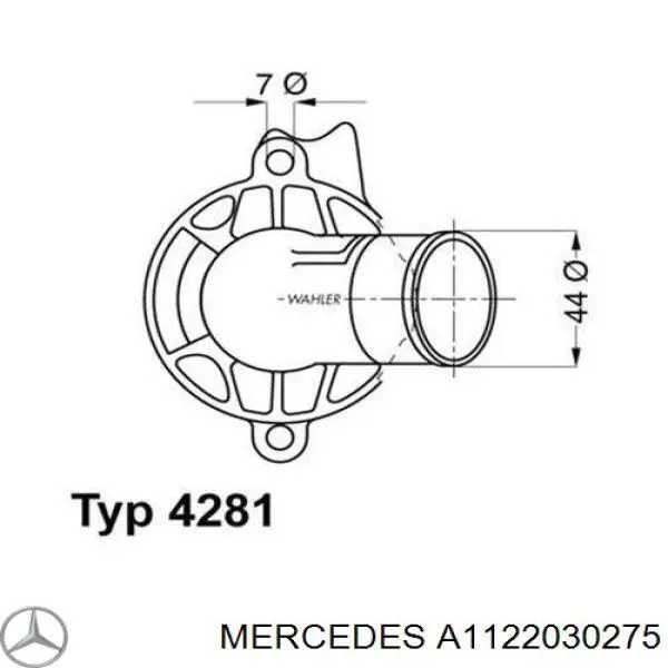 A1122030275 Mercedes termostato, refrigerante