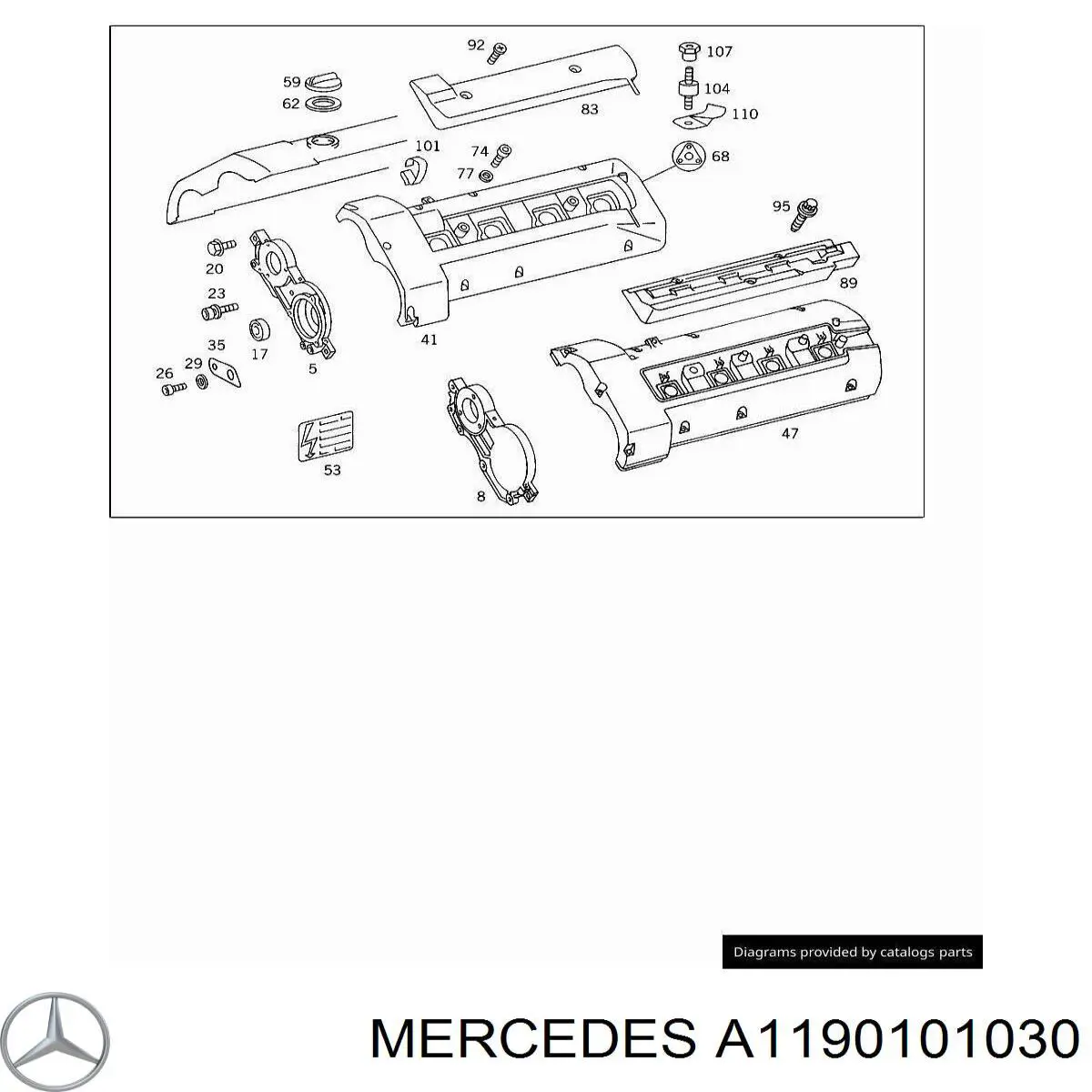  Tapa De Valvula Derecha para Mercedes S C140