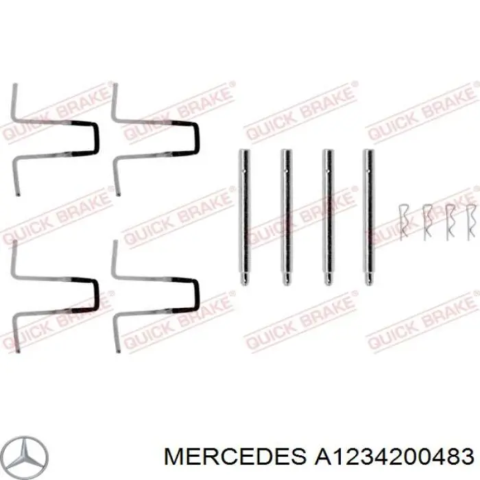 A1234200483 Mercedes pinza de freno delantera derecha