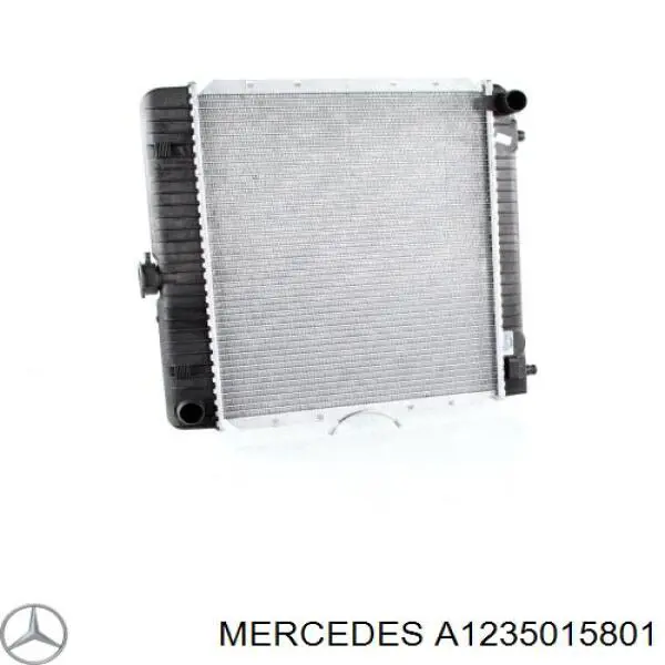 A1235015801 Mercedes radiador refrigeración del motor