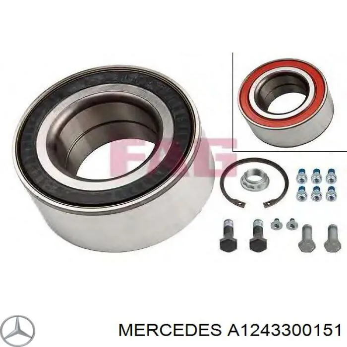 A1243300151 Mercedes cojinete de rueda delantero