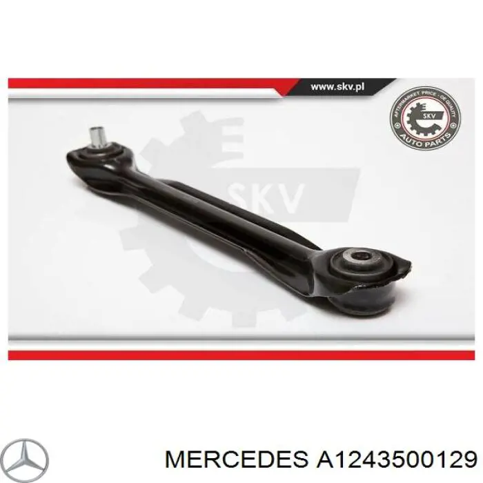 A1243500129 Mercedes palanca de soporte suspension trasera longitudinal inferior izquierda/derecha