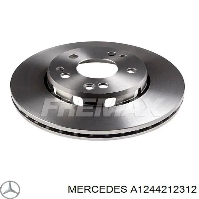 A124421231264 Mercedes freno de disco delantero