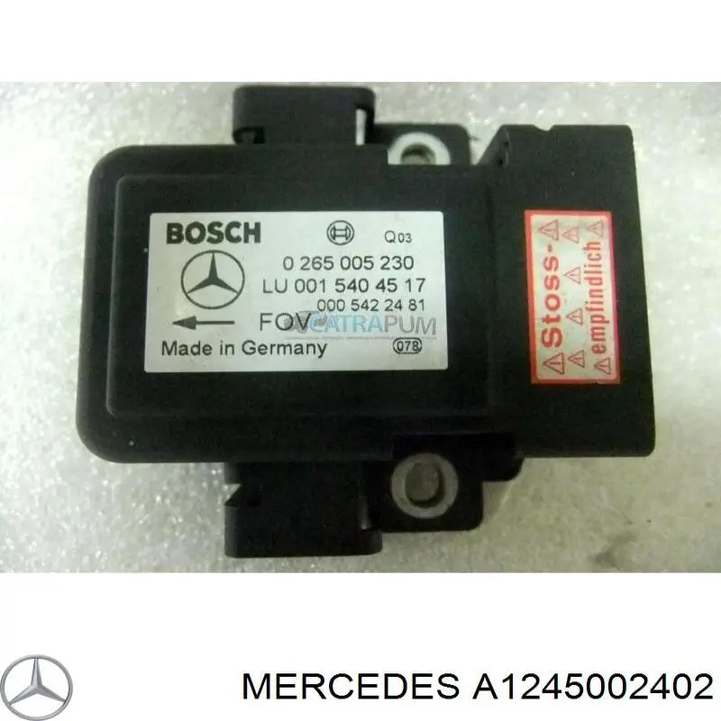 A1245002402 Mercedes radiador refrigeración del motor