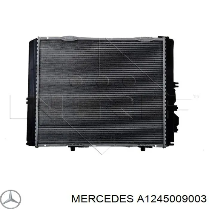 A1245009003 Mercedes radiador refrigeración del motor