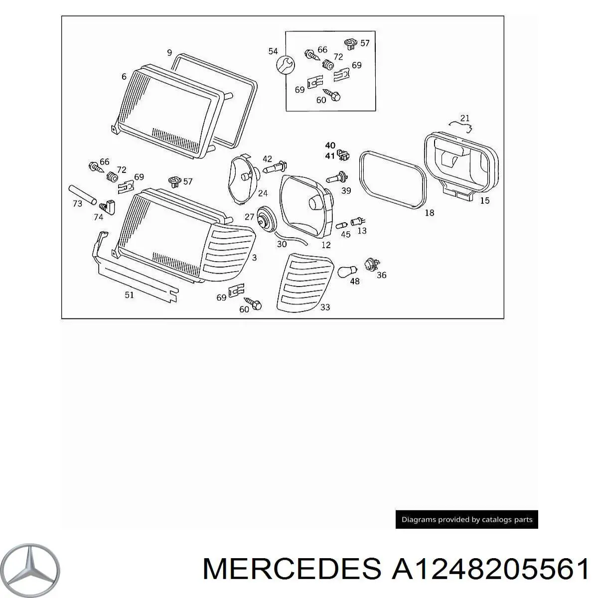 1248205561 Mercedes faro izquierdo