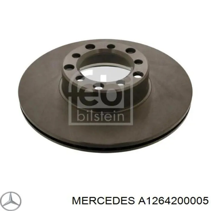 A1264200005 Mercedes freno de disco delantero