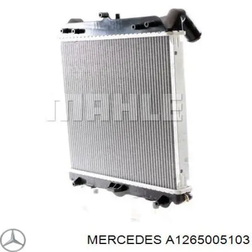 A1265005103 Mercedes radiador refrigeración del motor