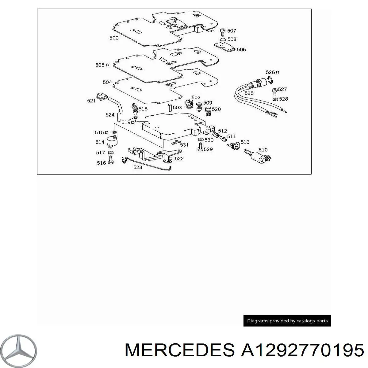 A1292770195 Mercedes filtro hidráulico, transmisión automática