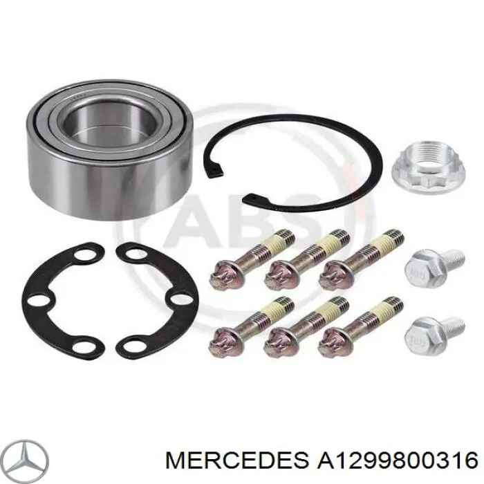 A1299800316 Mercedes cojinete de rueda trasero