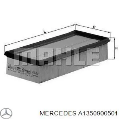 A1350900501 Mercedes filtro de aire