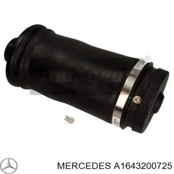 A1643200725 Mercedes muelle neumático, suspensión, eje trasero