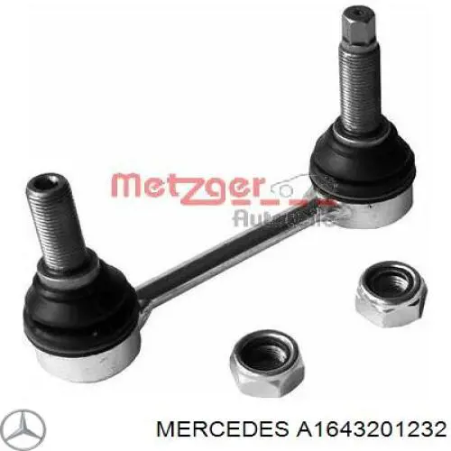 A1643201232 Mercedes soporte de barra estabilizadora trasera