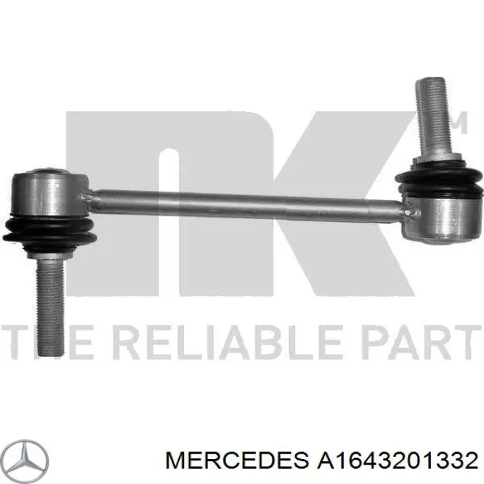 A1643201332 Mercedes soporte de barra estabilizadora delantera